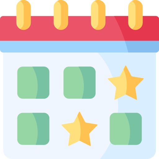 Logo calendrier pour organisation événement professionnel