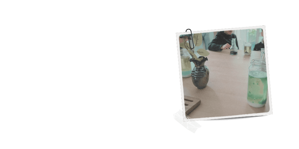 Collage de 1 photos, des éléments de décors et potion lors d'un Anniversaire école des sorciers